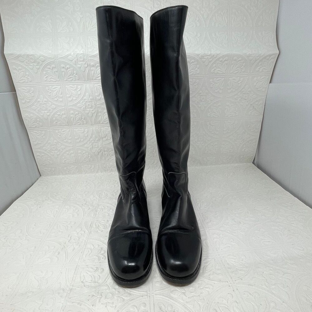 St John Sport Leather Knee High Riding Boots Sz 8.5